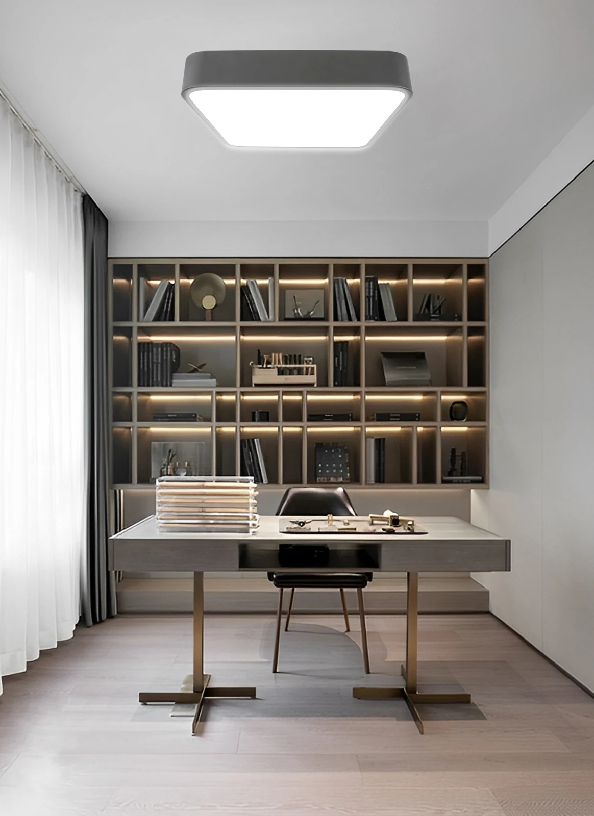 

Современный квадратный ультратонкий светодиодный потолочный светильник 18 Вт/24 Вт для поверхностного монтажа, внутреннее освещение для спальни и гостиной