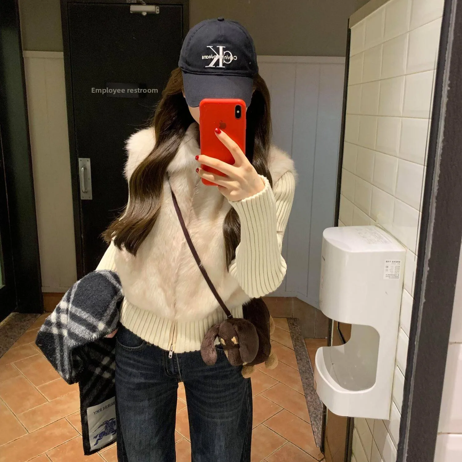 Removable Sleeve Patchwork Vest Women's Winter Plush Double-Sided Wear Cotton Jacket Women's Stylish Slim Fit Clean Ease Zipper