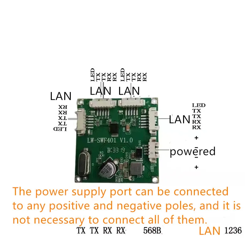 10/100Mbps Mini PBCswitch module PBC OEM module mini size 3/4/5 Ports Network Switches Pcb Board mini ethernet switch module