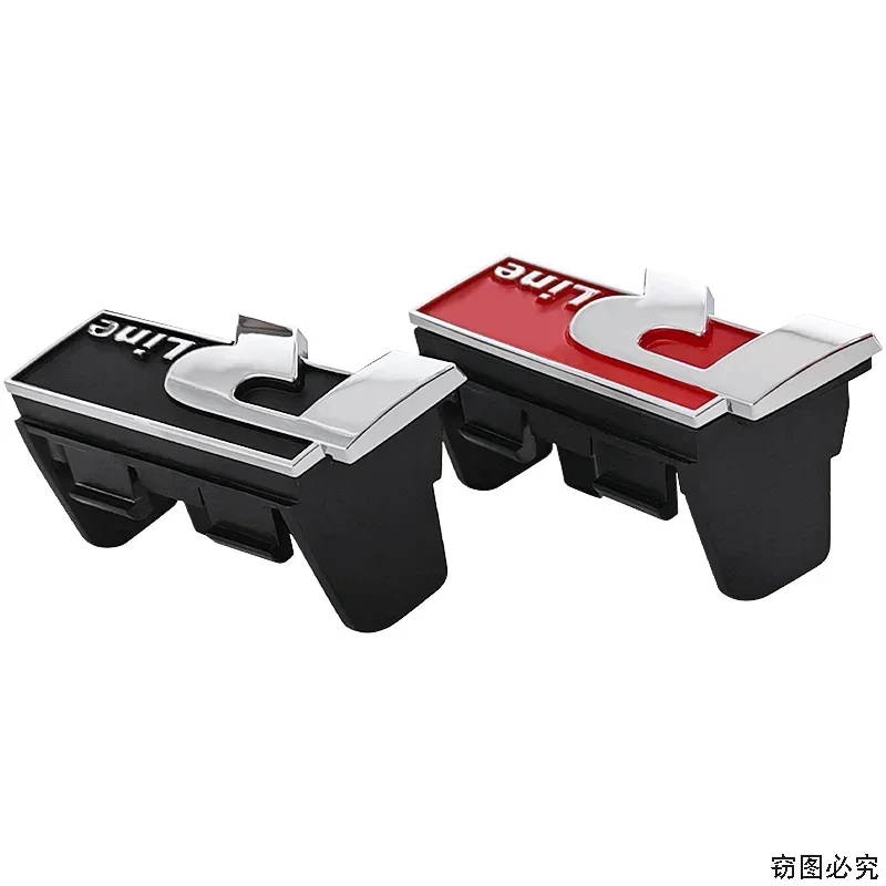 شعار السيارة ABS شعار الشبكة الأمامية لـ R Rline Touareg Polo GTI Golf Tiguan CC Passat R36 Scirocco اكسسوارات السيارات