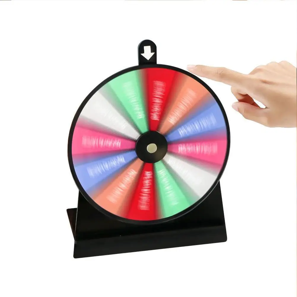 Turntable para Lottery Atividade Draw, Prêmio Spining, Lucky Game, Apagar Machine of Wheel, Entretenimento, cor seca, W4v9, 15x20cm