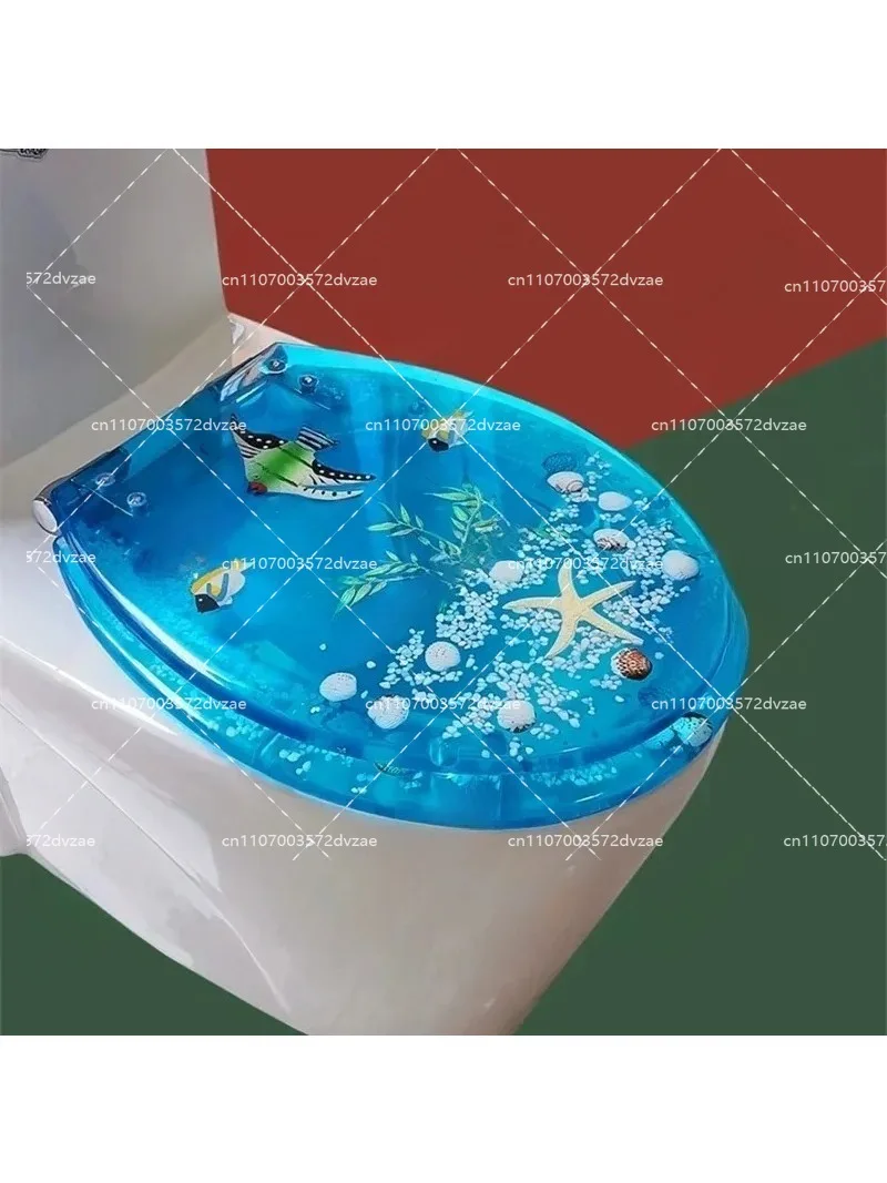 U V O Type Universal Resin Toilet Seat Lid Household Transparent Resin Thicken Slow-Close Toilet Seats Cover крышка для унитаза