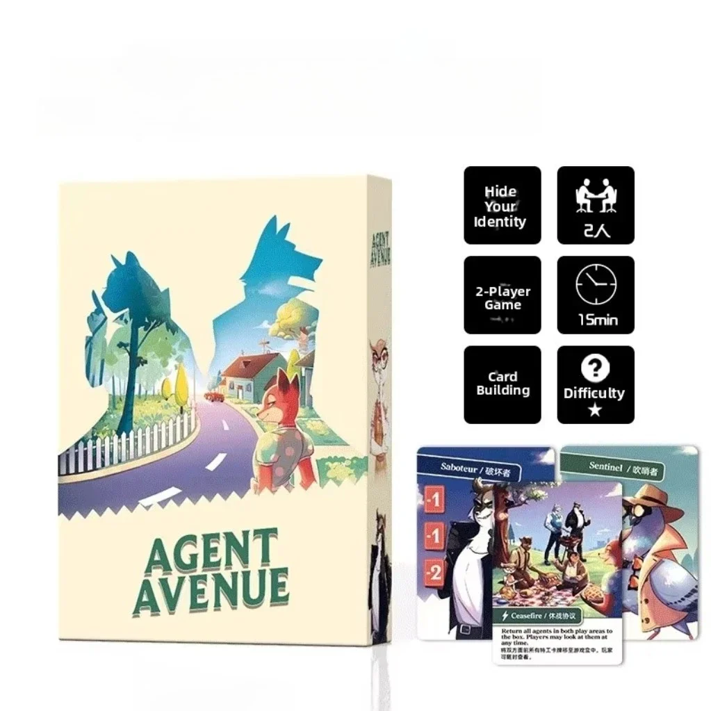 Agent Avenue  Game Hidden Identity Deduction Board Game for Couples And Friends Perfect for Party Competative Game
