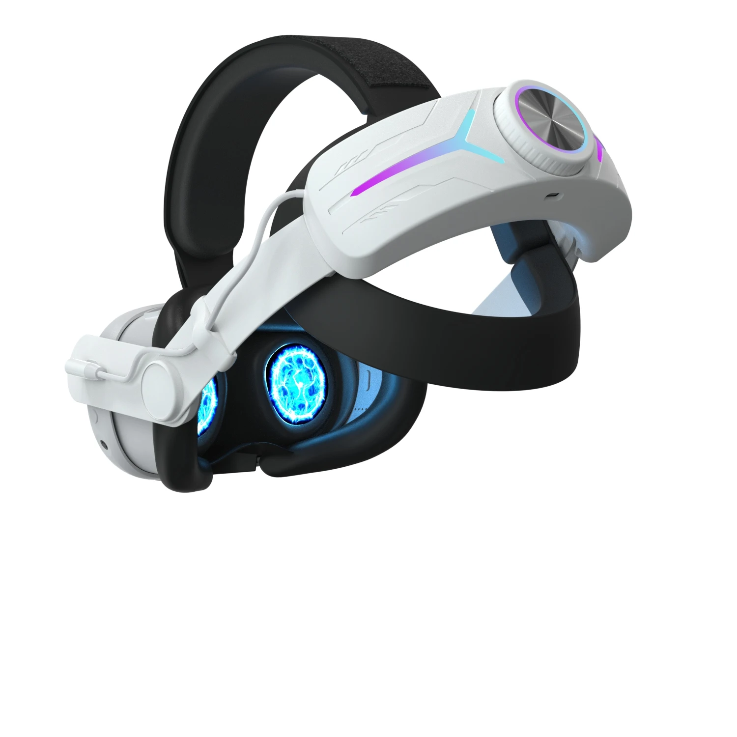 Head Strap Accessories Compatible for Meta Quest 3 Built-In 8000mah Battery Pack Extended Gaming Time RGB Light for VR supply