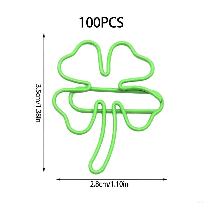 y5lb 100 pcs مقاطع الورق المعدنية