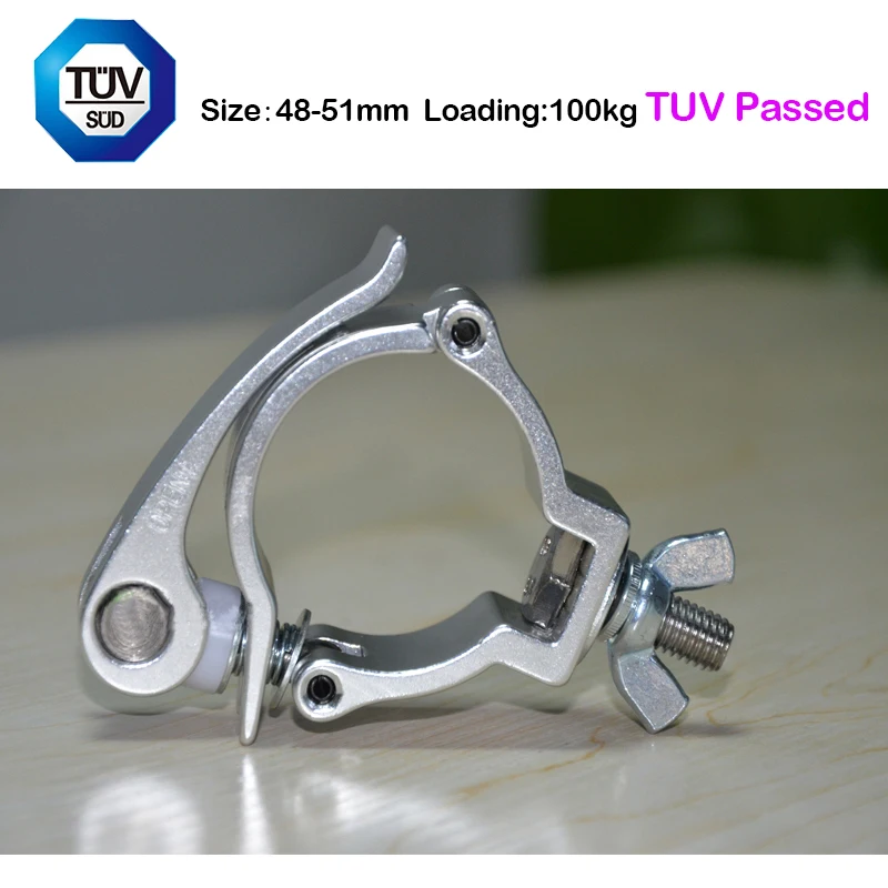 40mm quick connect pipe clamp/quick locking truss clamp stage hook clamps 100kg loading