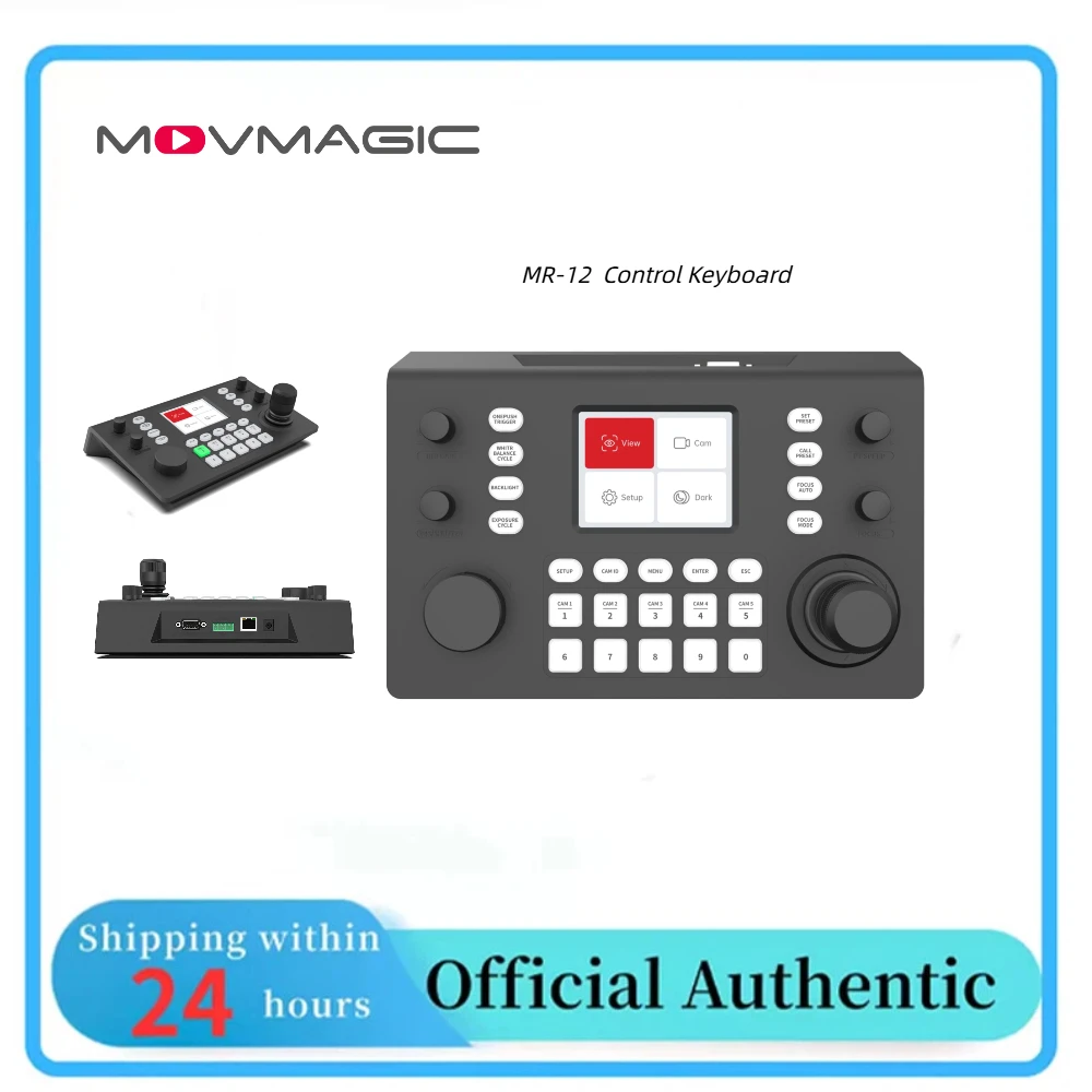 MOVMAGIC MR-12  Control Keyboard for Conference & Recording for Studios  PTZ Joystick Infinite Knob for Exposure & White Balance