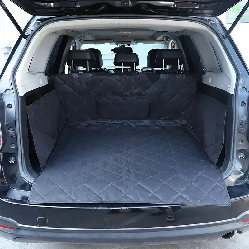 For Subaru Forest 2013-2024 Oxford Cloth Black Car Trunk Pet Seat Cover Pet Transport Pad Car Accessories