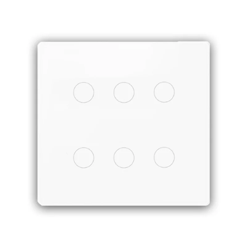 

Превосходный бразильский умный переключатель Wi-Fi Zero Firewire 6, открытый белый сенсорный переключатель, шесть переключателей, режим управления одним управлением, портативный переключатель D