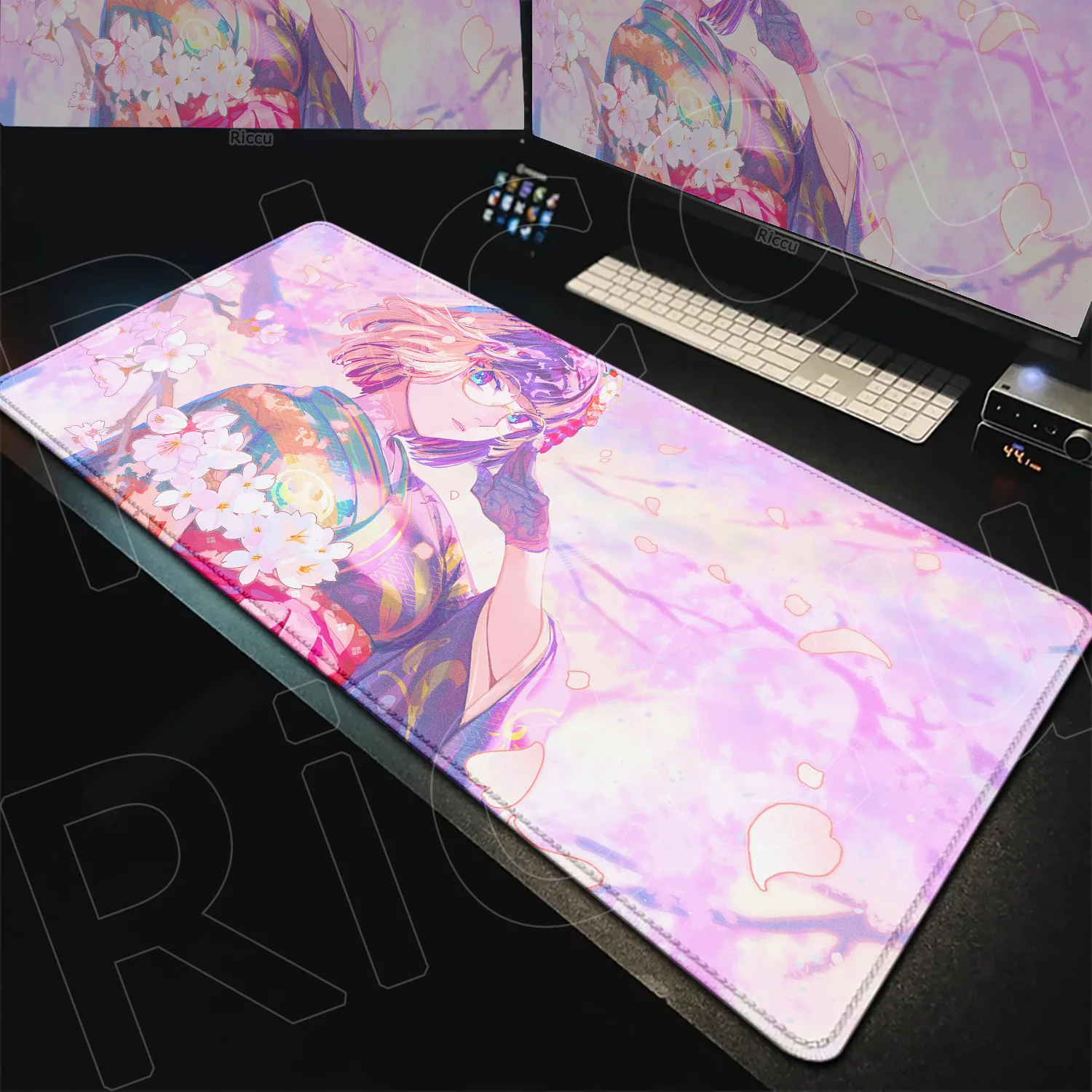 

Vtuber Juufuutei Raden Large HD Printing Keyboard MatOffice Game Creative Desk Laptop Mat Virtual Idol Non-slip Rubber Mouse Pad