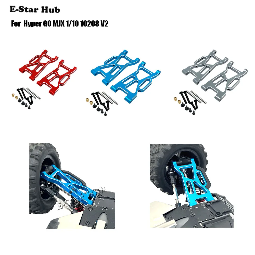 

RC Car Hyper GO MJX 1/10 10208 V2 Front Lower Arm Metal Upgrade OP Accessories Parts
