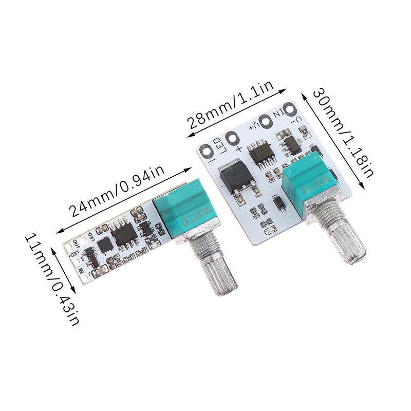 DC 3.7-24V LED Constant Voltage Dimmer Module With Switch Board Brightness Knobs Adjustment Advertising Word Light Box