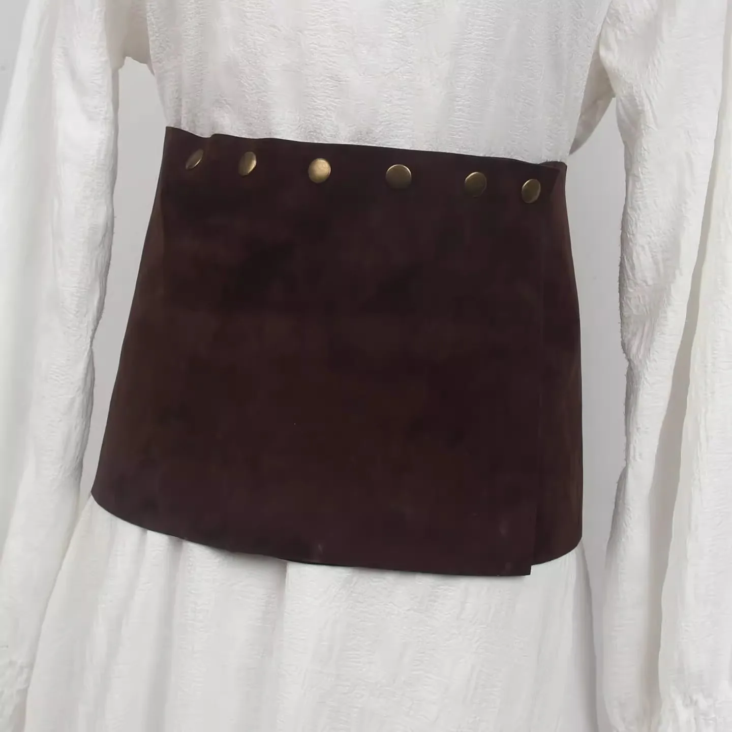 Женский винтажный корсет из искусственной замши, женское пальто с поясом, платье с поясом, широкий пояс J1705