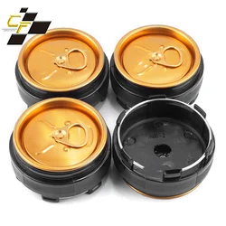 4pcs  66mm/2.6in 62mm/2.44in Center Cap Cover Wheel Hub  for TE37 Time Attack Enkei RPF1 XXR 530/557 ZE40 Vehicles Black/ Gold