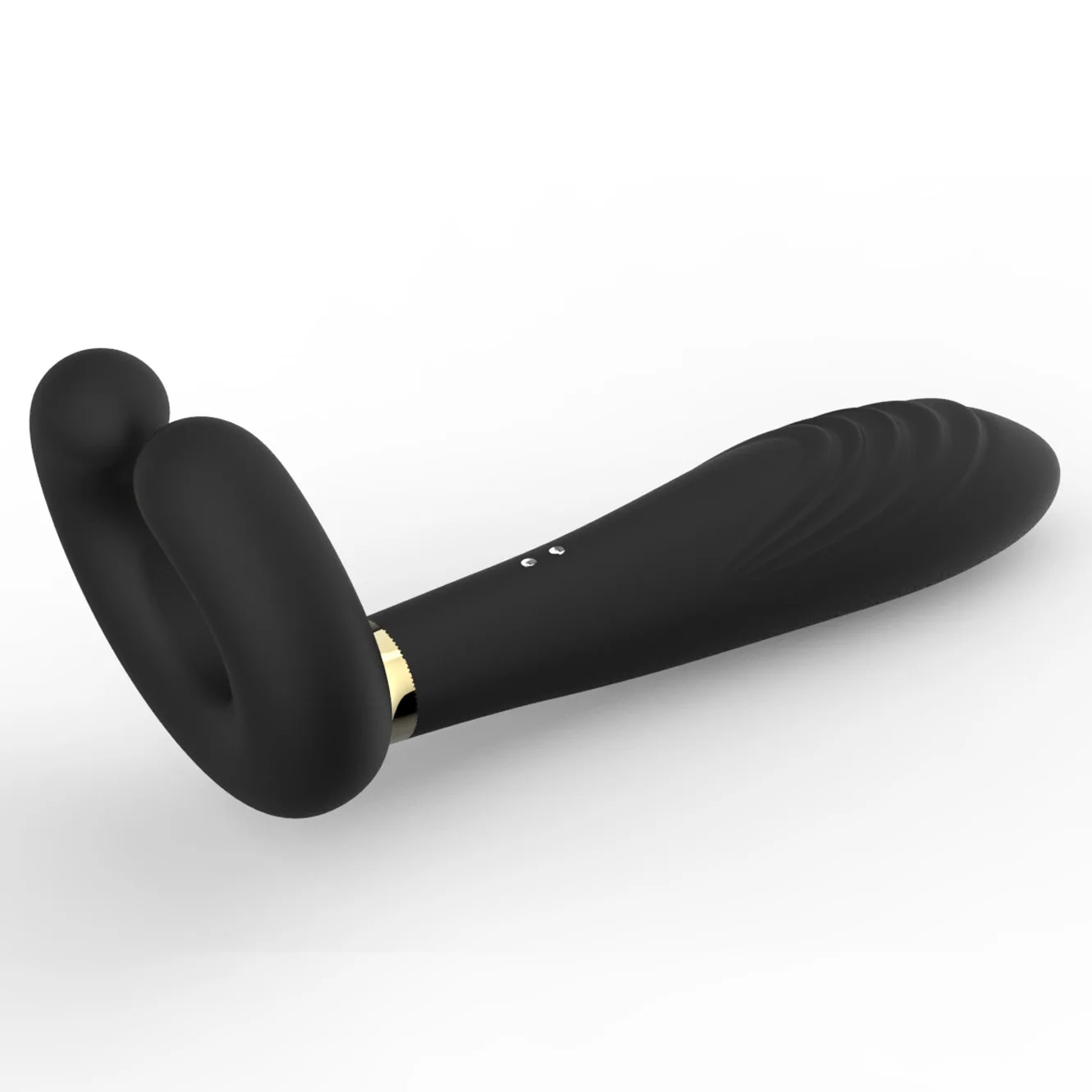 ilicone Prostate Massager Vibrator - Turquoise Rippled Anal Vibrator with Perineum Stimulator, G-Spot Sex Toy for Men Women view 5