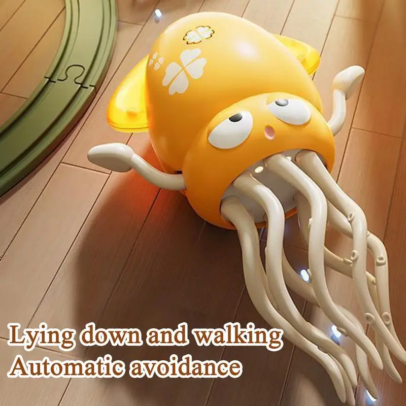 Jouet de poulpe de danse démoniaque, évitement d'obstacles attiques à Induction, dispositif de soulagement Fi Str à huit bras, jouets de farces créatifs pour enfants