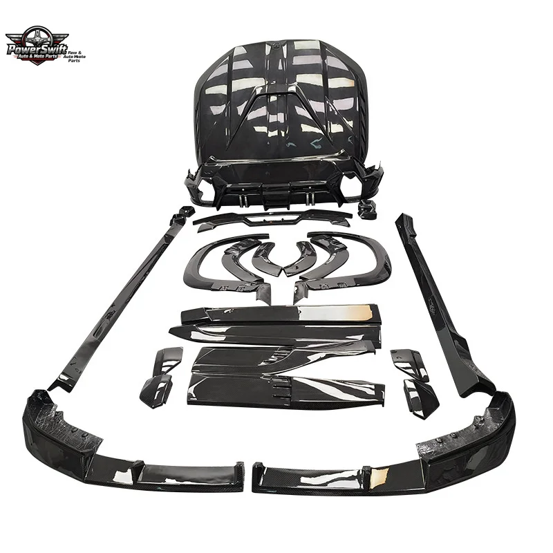 Suitable for New 24-25 BMW XM LD Carbon Fiber Small Body Kit Front and Rear Lips Center Tail Wing Grille Accessories Whol