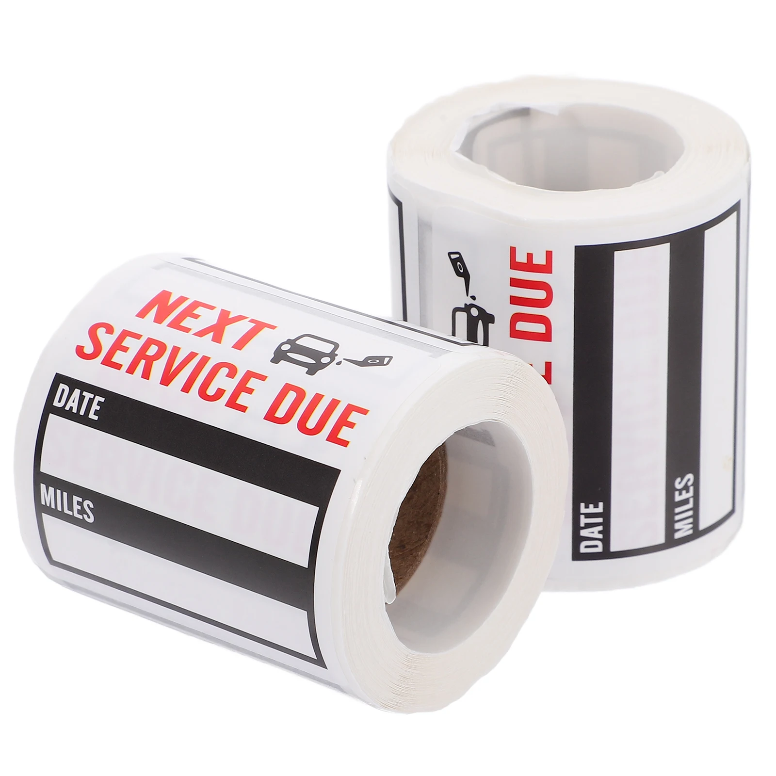 

2pcs Car Maintenance Reminder Stickers Waterproof Service Due Labels Oil Change Decal for Windshield Tag Adhesive Sticker