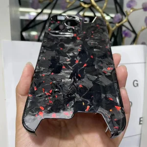 Heller Marmor geschmiedet Ultra feiner echter Kohlefaser -Umhang für iPhone 15 14 16 Pro Max unregelmäßige Aramidfasergehäuse, wenn kugelsicher 8 Hauptverkaufs -Bullet Proof Shield - №3