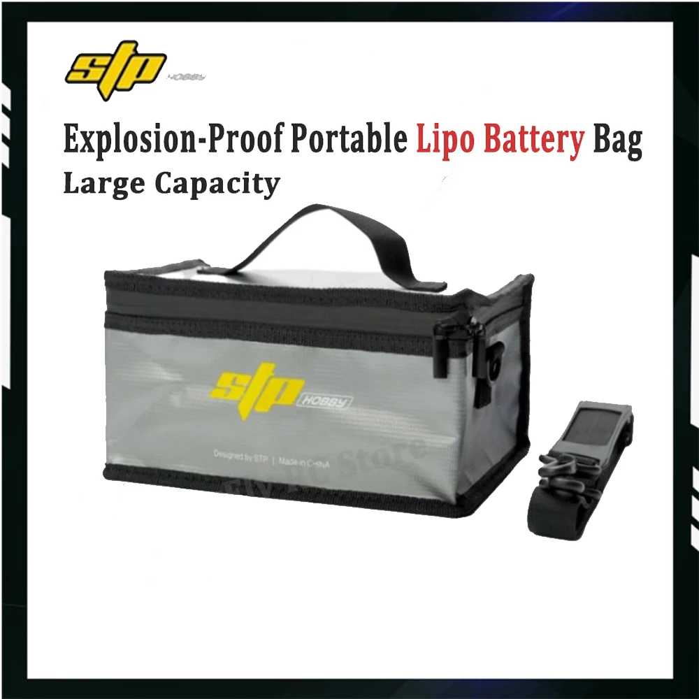 STP Fireproof Waterproof Explosion-Proof Portable Lipo Battery Safety Bag for FPV Racing Drones