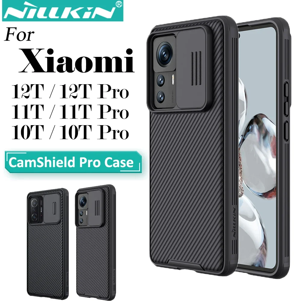 Nillkin for Xiaomi 12T Pro Mi 11T Pro Mi 10T Pro 5G CamShield Case with Slide Camera Cover Protector Hard Cover