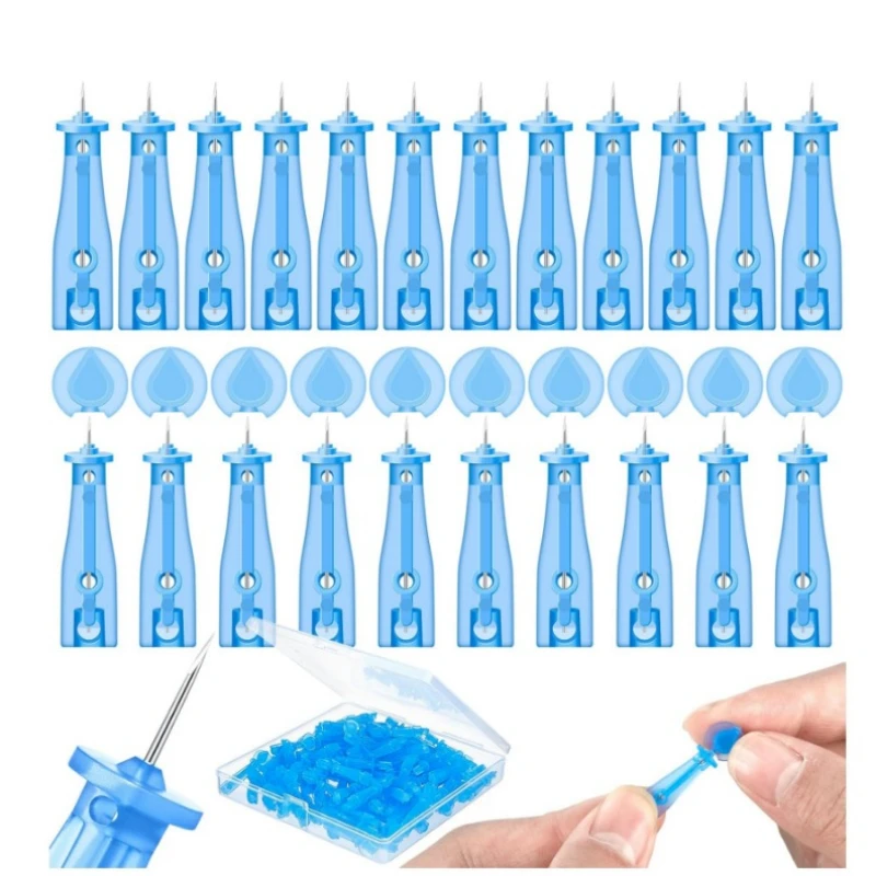 50/100Pcs Disposable Sterile Needles for Pimples Pointed Acne Needle Pin Blackhead Blemish Remover Tool Super Pointed Needle