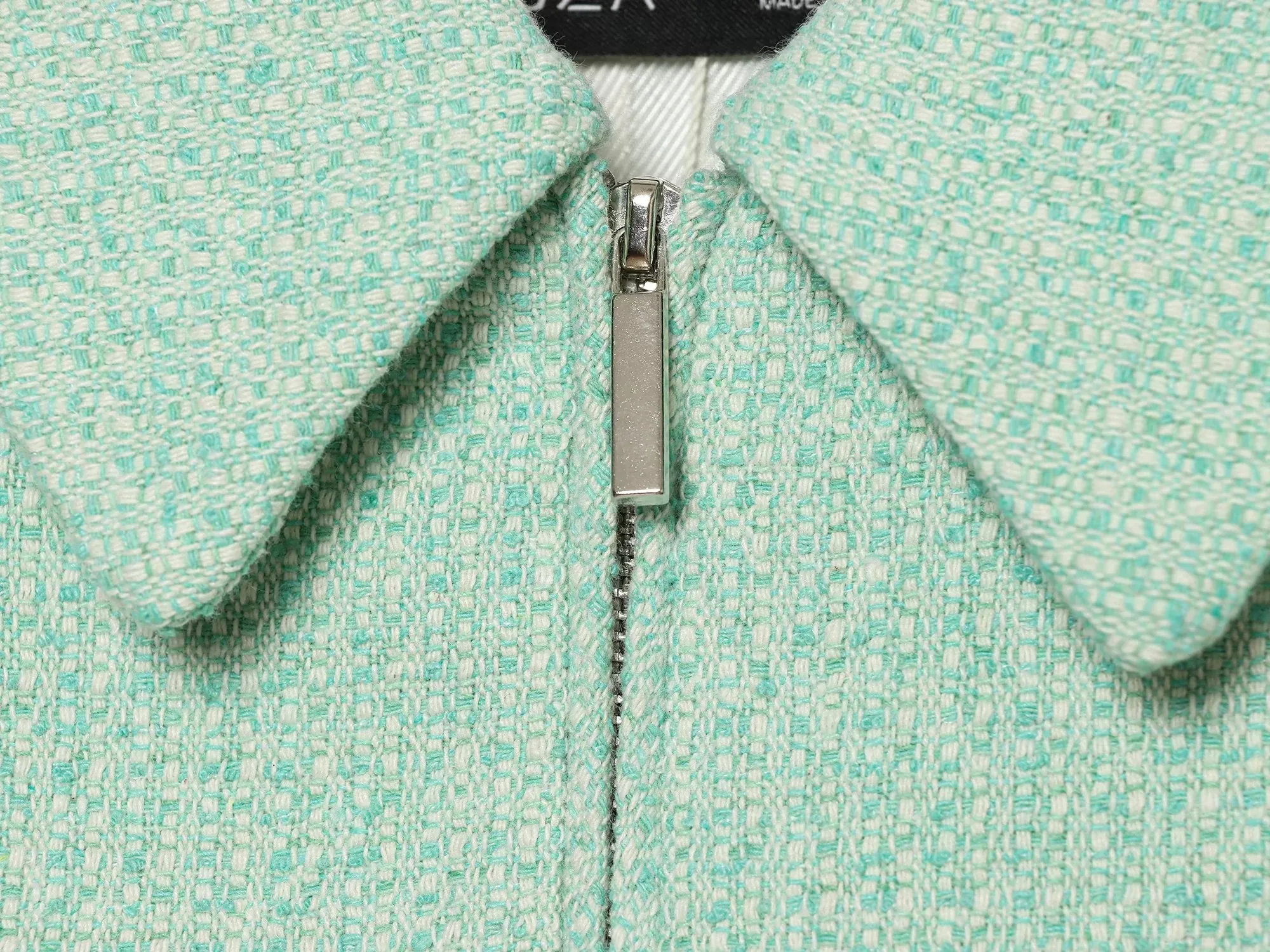 Damen Vintage Blaue Einreihige Jacken Damen 2026 Herbst Neue Schicke Lässige Faltenärmel Stehkragen Mäntel High-Street Damen Oberteil – Detail 8