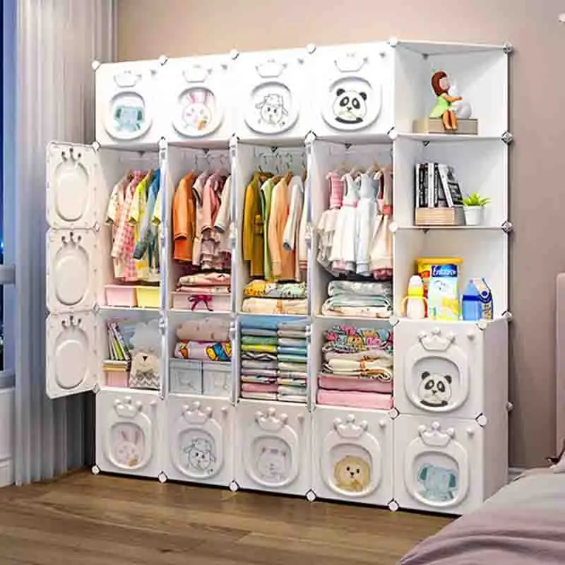 Organizer Bedroom Closet Partitions Plastic Placard Portable Foldable Modular Modern Wardrobe Small Guarda Roupa Salon Furniture