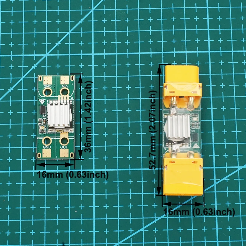3PCS 5-100V 50A Ideal Diode Electronic Module w Heat Sink Optional Welded XT60 Interface for Solar Panel Charging Anti-Backflow