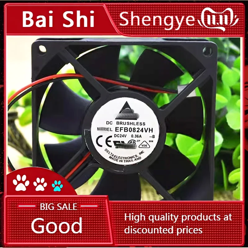 BaiS)Original EFB0824VH 24V 8025 elevator frequency converter fan DC 8CM cm 80 * 25MM