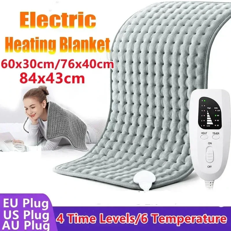 84x43cm Winter Warm Thermal Electric Heating Pad for Home Treatment Blanket Heating Pad Cushion Intelligent Constant Temperature