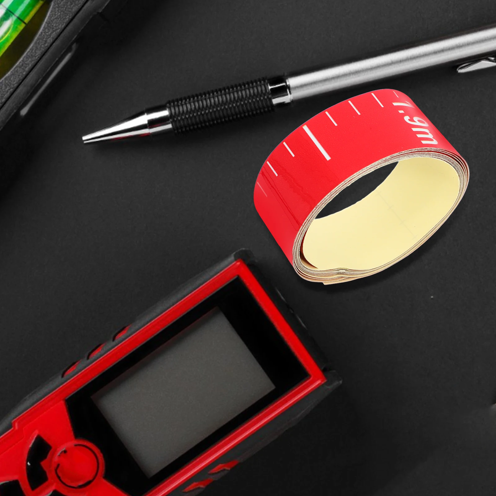 

Aluminum Red Water Level Sticker Invisible Waterproof Precise Measurement High Visibility Adhesive Multifunctional Pond Tank