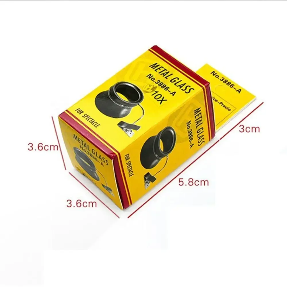 3Pcs Clip-On Magnifier Set with Finger Cots & Cloth – 5X/10X/20X  Magnification| Watchmaker Repair Tool for Precision Work