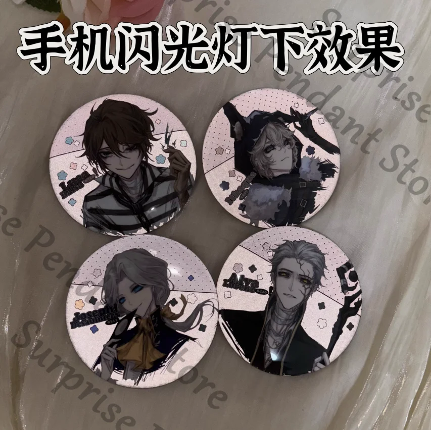 Anime identidade v luca balsa ithaqua joseph desaulniers alva lorenz cosplay emblema câmera instantânea papel colorido cartão postal presente