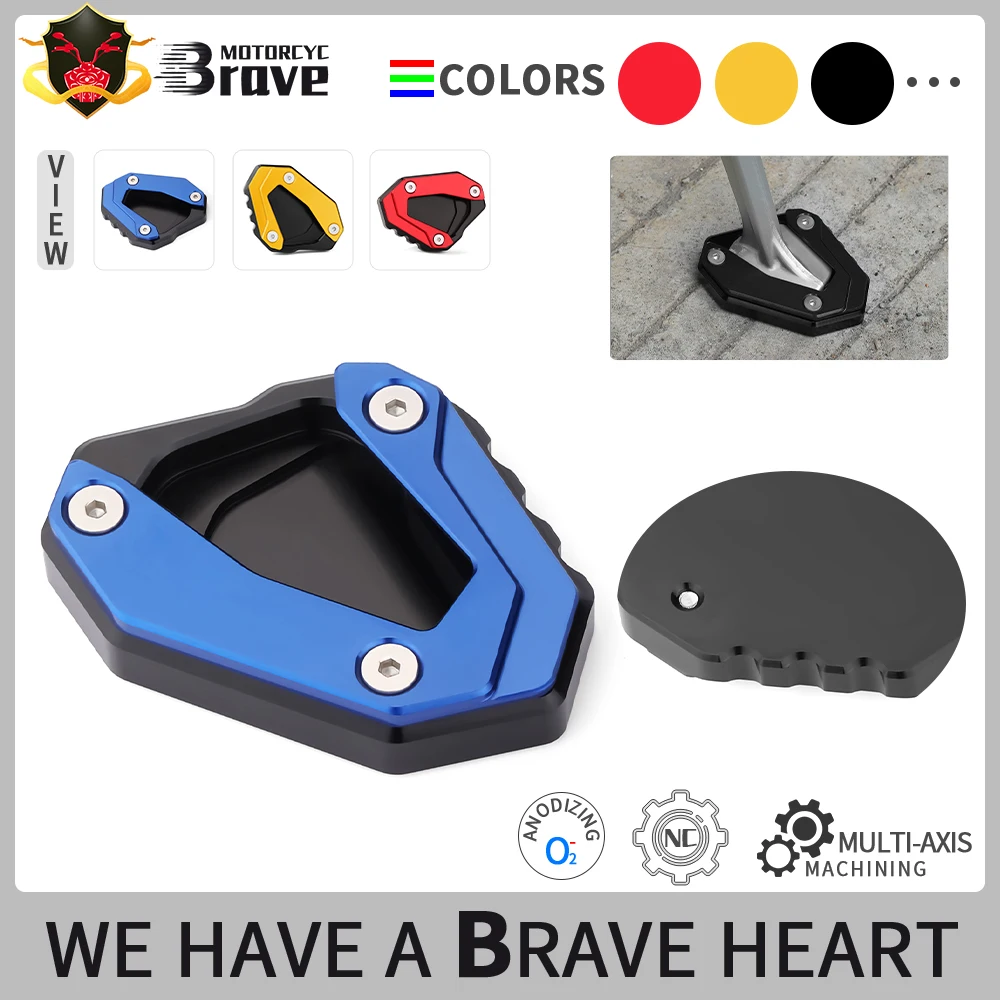 

For YAMAHA YZFR1 YZF R1 R1M MT10 MT10SP MT-10 SP Motorcycle Foot Side Stand Extension Pad Support Plate