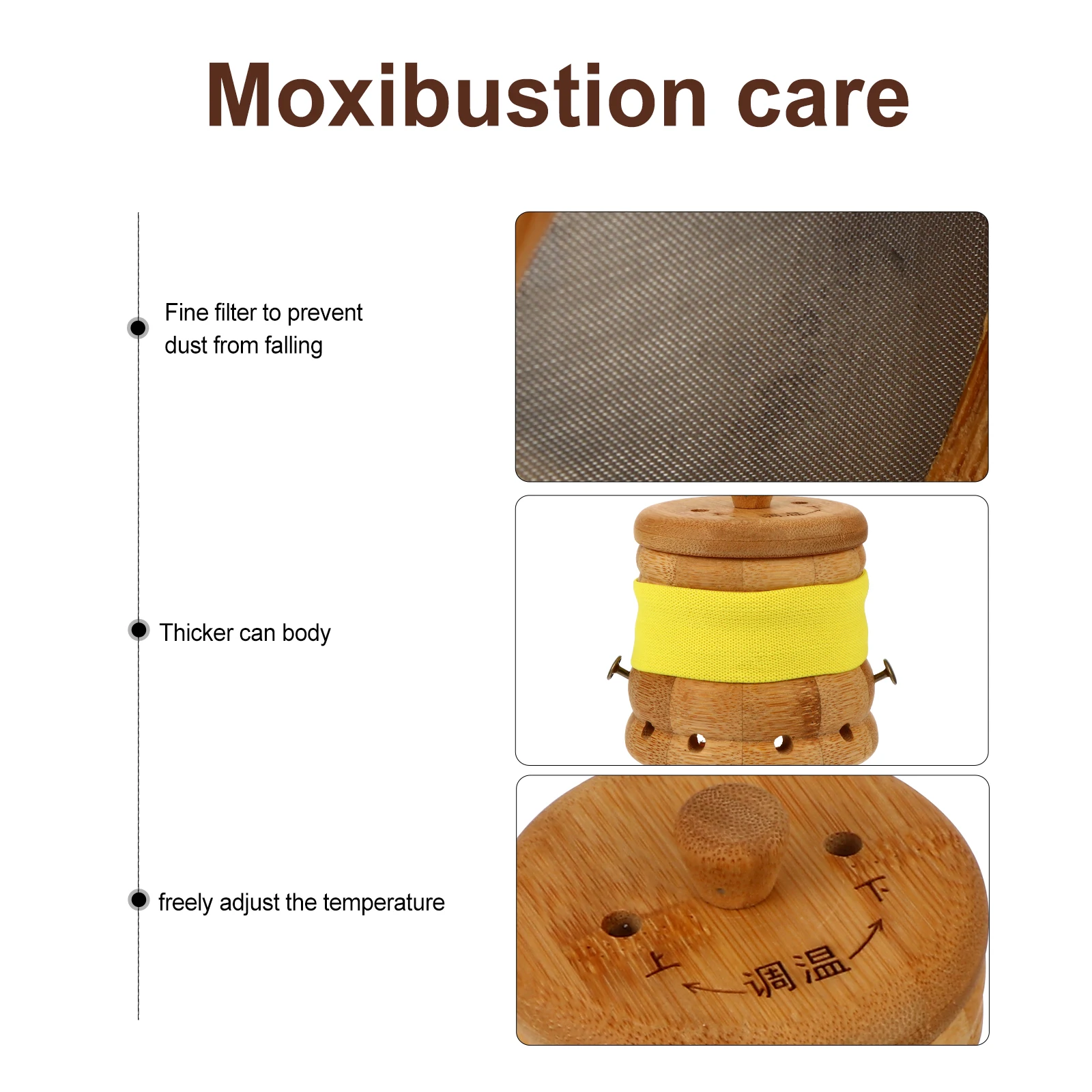 

Moxibustion Pot Bamboo Moxibustion Can Portable Moxa Pot Birthday Gift