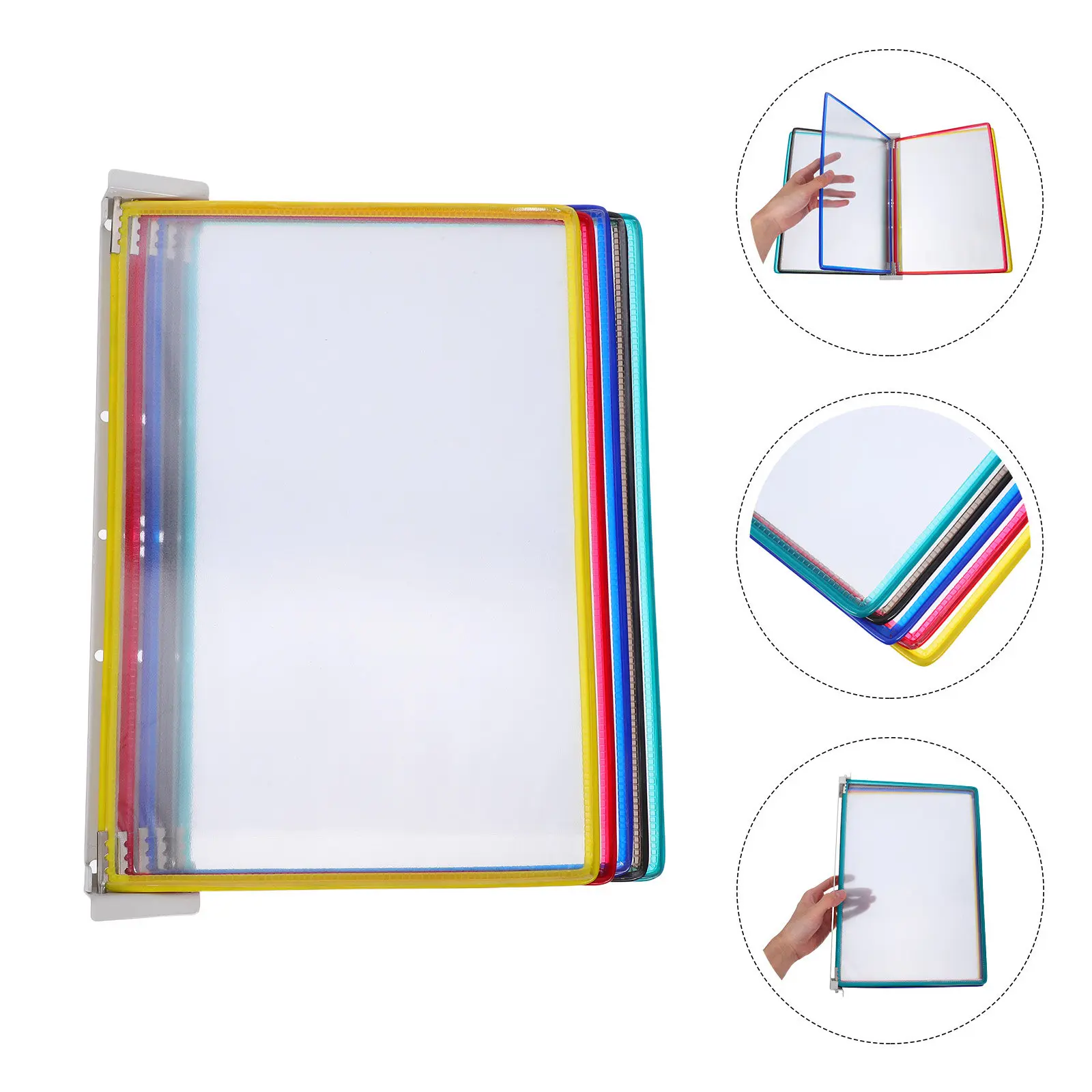 

Настенный держатель для файлов формата А4, на 5 страниц, с откидной крышкой, для документов и журналов, органайзер для офиса, класса, общественных мест