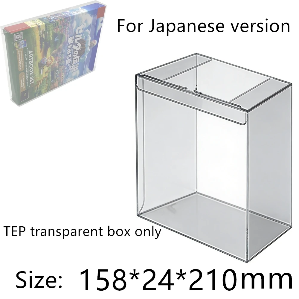 Transparent Box Protector For The Legend of Zelda: Link's Awakening/NS Collect Boxes PET Storage Game Shell Clear Display Case