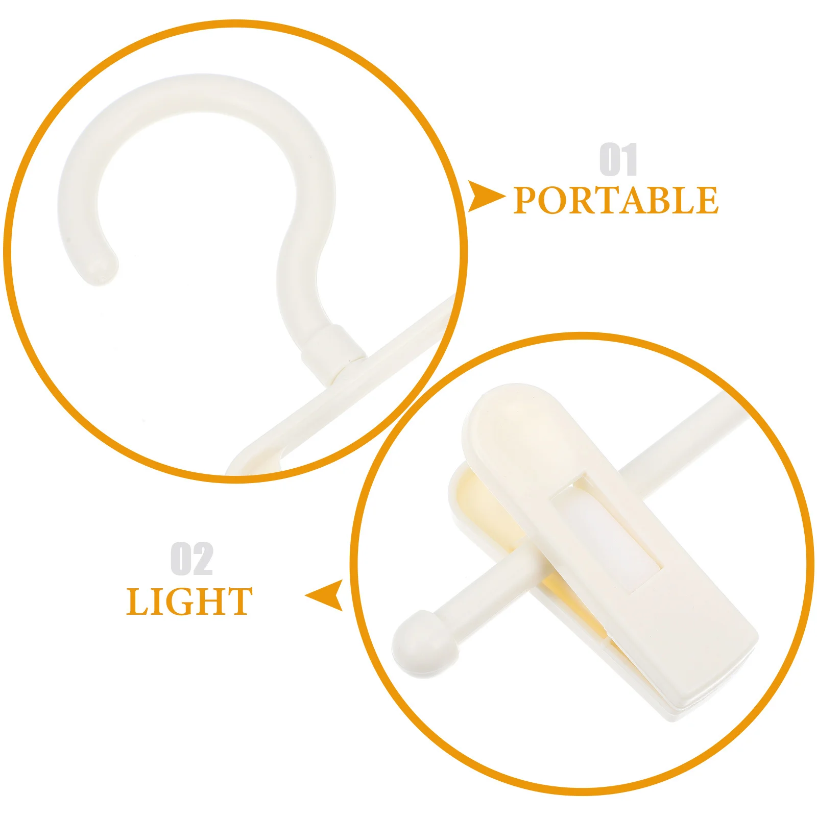 

5Pcs Adjustable Pants Rack High-Quality Plastic Strong Non-Slip Clip Clothes Hanger Drying Rack Pants Clip