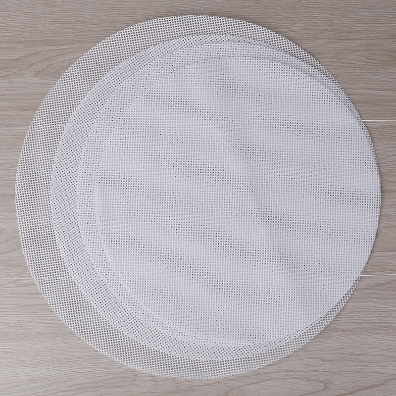 Eco-Friendly Stocked Round Non-Stick Silicone Mesh Cloth Baking Liners Steamer Pad Dumplings Buns Mat