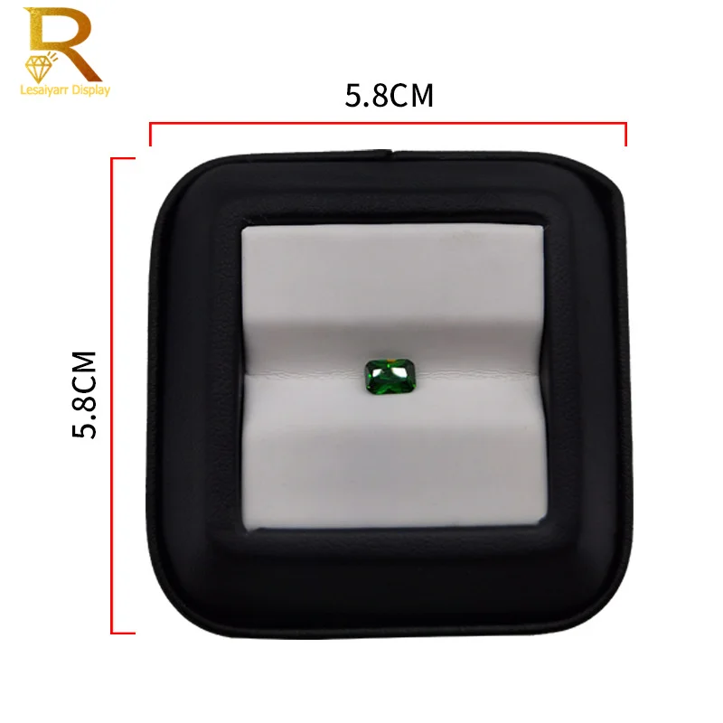 Jewelry Gems Carry Travel Display Box Show Gemstone Organizer Holder Loose Diamond Presenting Stand Tray Gem Stone Storage Case