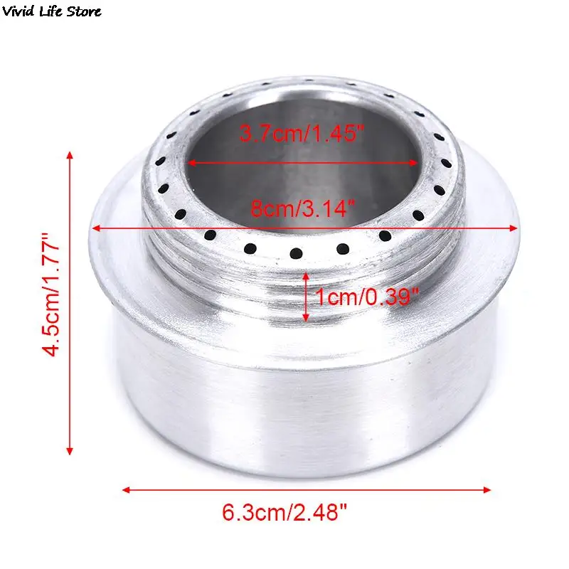 Portable Mini Alcohol Aluminum Alloy Stove Outdoor Camping Picnic Hiking Cook