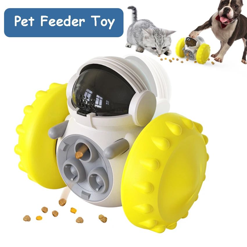 Pet Slow Feeder Spielzeug Balance Auto Interaktiver Leckerli-Spender für Hunde Katzen Anti-Umkippen Schwerkraft Bewegen Puzzle Spielzeug Lindern Angst