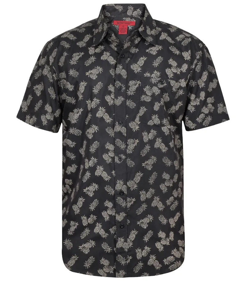 Men's 3D Print Hawaiian Shirt Short Sleeve Beach Palm Trees Flower Vacation Slim Business Casual Outdoor Shirt 5XL