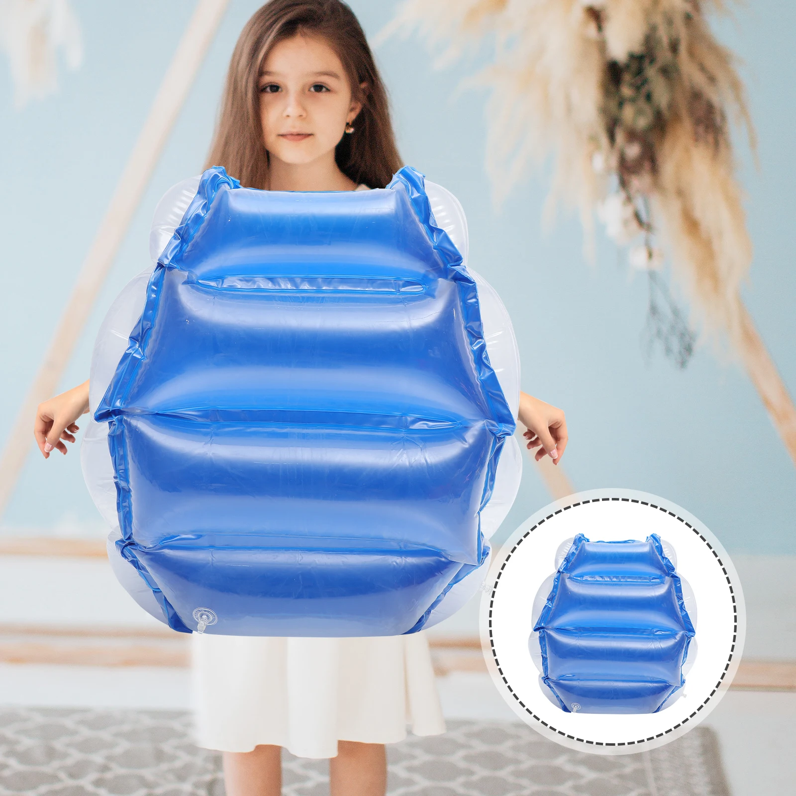 Palla gonfiabile per paraurti in PVC Divertimento per bambini Giocattolo di collisione Sicuro Gioco sportivo all'aria aperta Prop Colore blu Famiglia Amici Festa in spiaggia