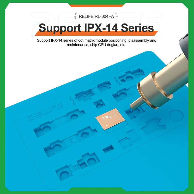 RELIFE RL-004FB RL-004FA Multifunctional High Temperature Heat Insulation Pad for Phone X-14 Dot Matrix Maintenance Mat