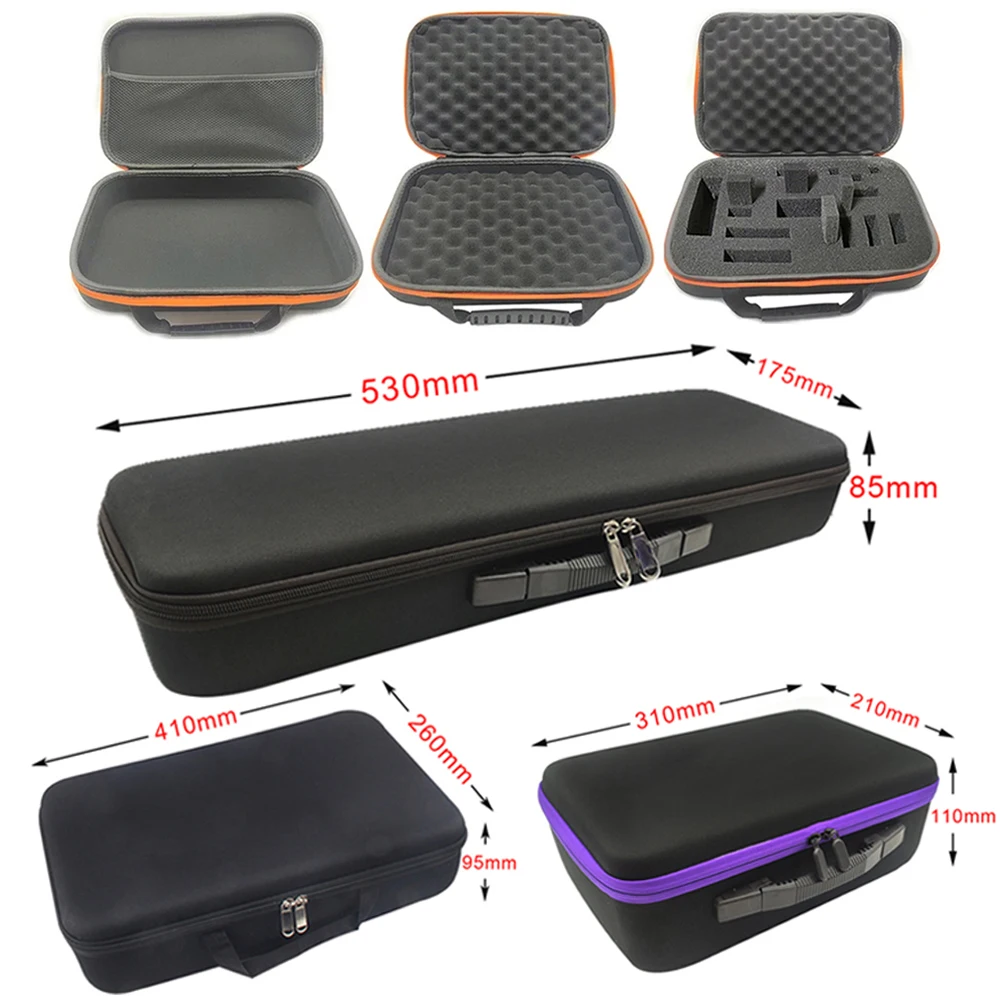 EVA Storage Box Hard Shell Storage Box With DIY Sponge Travel Case Zipper Bag For Outdoor Tool Earphone Drone Storage Accessorie