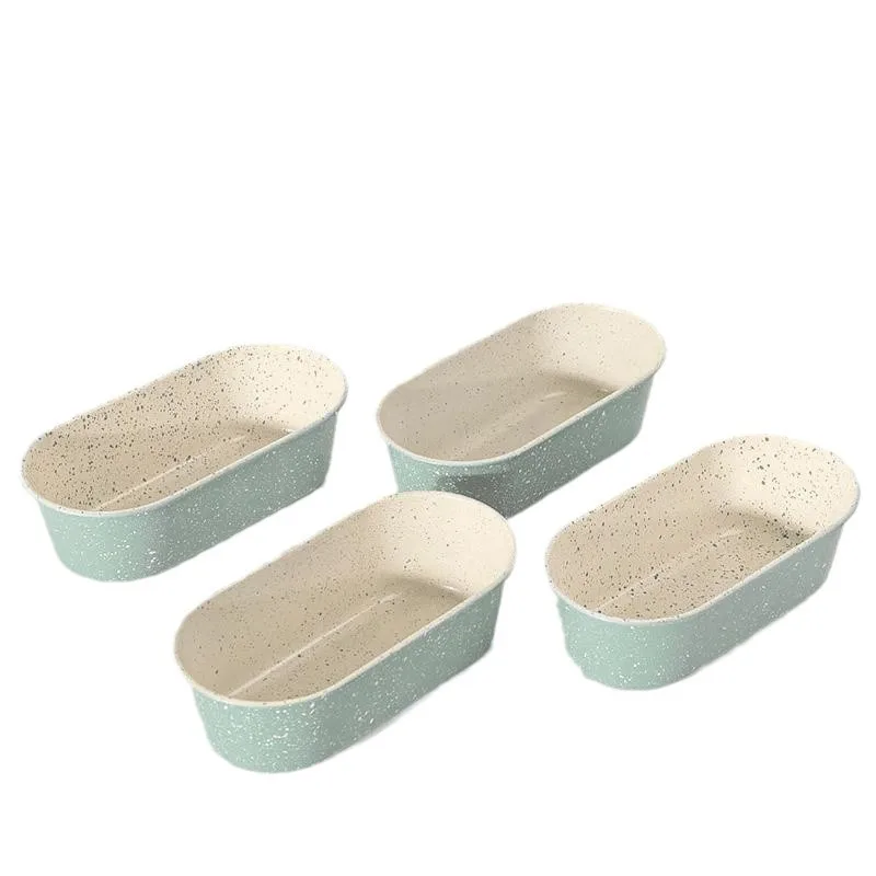 

LTT Small Bath Toast Mould Light Cheese Cheesecake Mould Oval Non-stick Special for Baking