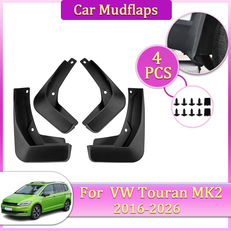 

Для Volkswagen VW Touran MK2 5T (2016-2026) – Комплект брызговиков, защита от грязи, расширители арок, накладки на крылья, аксессуары для авто