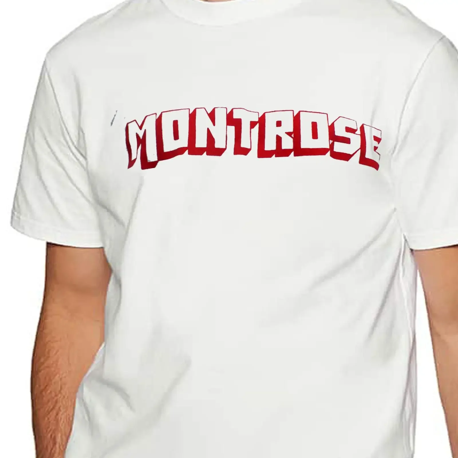 Montrose T Shirt Hand Screen  vintage Washed streetwear Stretched graphic Soft Slightly Versatile Comfortable